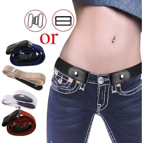 Buckle-Free Elastic Belt Buckle Free No Buckle Stretch Belt Womens Plus Belts for Jeans Pants Dresses