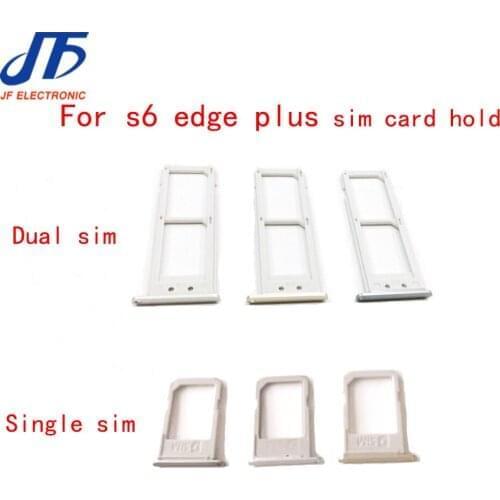 S6 Edge+ single & Dual SIM Card Tray Holder Sim Slot Adapter Replacement Parts For Samsung Galaxy S6 Edge Plus G928 100pcs/Lot