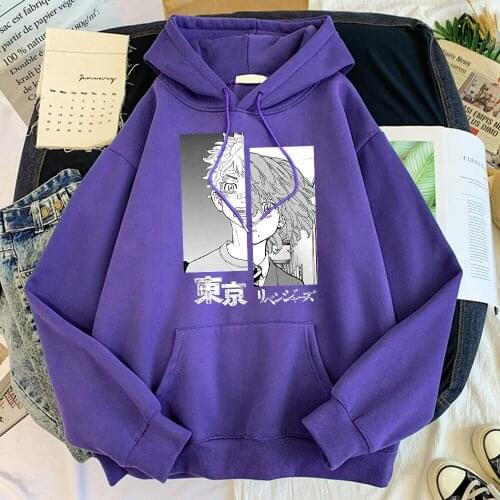 Tokyo Revengers Tachibana Hinata Hanagaki Takemichi Mens Hoodies Fashion Sweatshirts Casual Streetwear Oversized Pullover Male