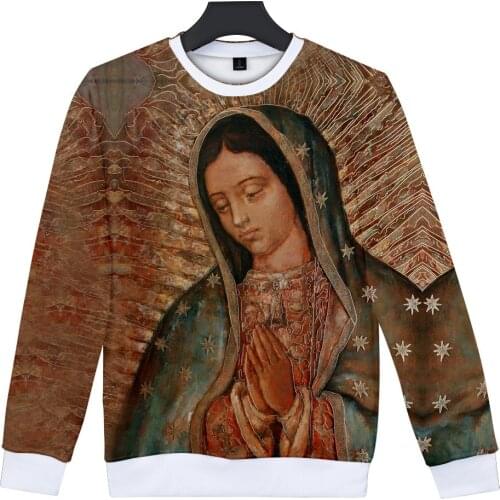 Hoodies Our Lady Of Guadalupe Virgin Mary Catholic Mexico Hoodie Sweatshirt Men Women Brand Tracksuit Tops