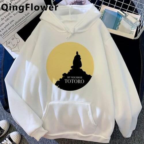 Totoro Studio Ghibli Miyazaki Hayao hoodies women grunge printed printed anime women pullover clothing printed Ulzzang