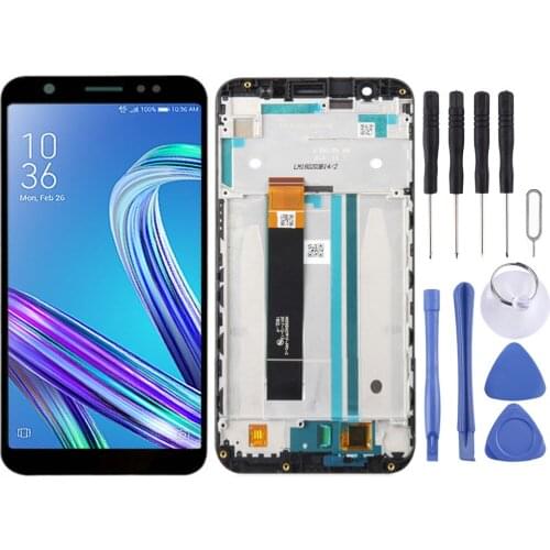 LCD Screen and Digitizer Full Assembly with Frame for Asus ZenFone Max M1 ZB555KL X00PD (Black)