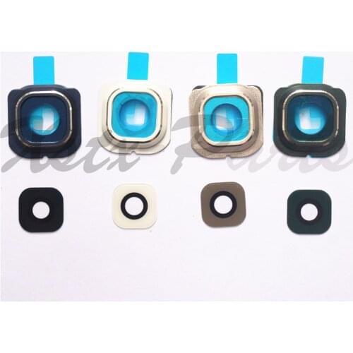 10PCS New For Samsung Galaxy S6 Edge G925 G9250 Rear Back Camera Glass Lens Cover With Sticker Adhesive