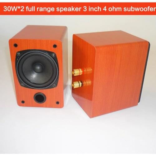 30W*2 3 Inch Full Range Speaker DIY Subwoofer Audio Amplifier Fever HIFI Passive Speaker Front Desktop Audio Home Theater