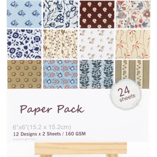 KLJUYP 12 Sheets Leaf Scrapbooking Pads Paper Origami Art Background Paper Card Making DIY Scrapbook Paper Craft