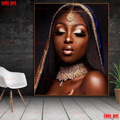 Diamond Painting South African woman Full Diamond Embroidery Pattern art portrait Decor Needlework DIY Mosaic decor Cross Stitch