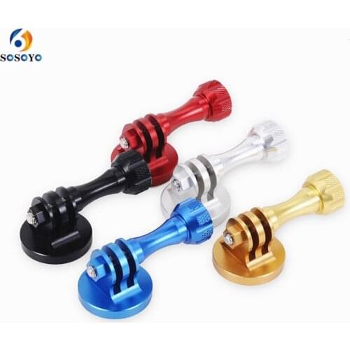 Aluminum Screw Tripod Mount Adapter+Screw Screw nut for Gopro Hero 8 7 6 5 4 Sjcam Xiaomi Yi Dji Osmo Action Camera Accessories