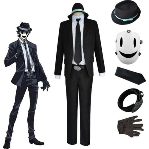 Anime High Rise Invasion Sniper Mask Cosplay Costume Tenkuu Shinpan Role play Uniform Accessories Full Sets Halloween Party