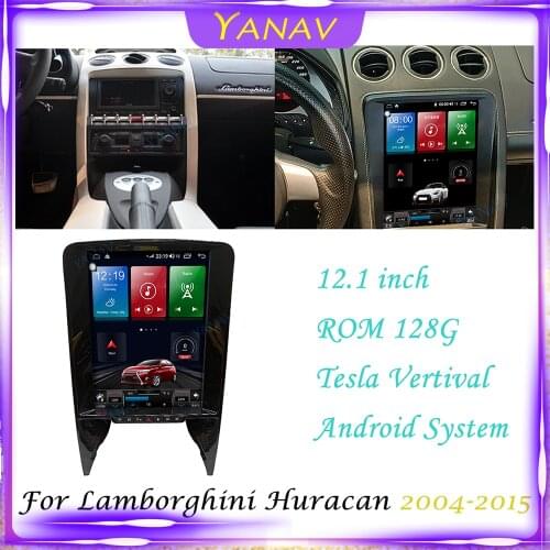 Android 2 Din Car Radio Stereo Receiver For Lamborghini Huracan 2004-2015 Head Unit GPS navigation Video Multimedia MP3 Player