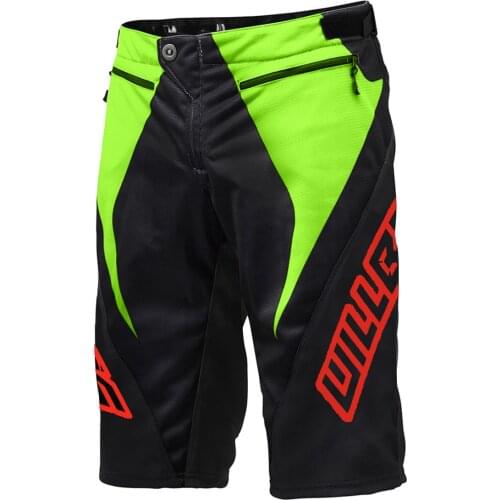 2020 WillBros Black Green Sprint Shorts DH MX MTB BMX Racing Off-Road Downhill Gear