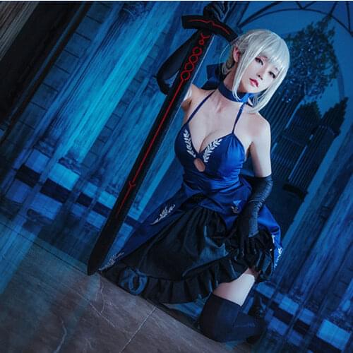 Fate Grand Order Altria Alter Cosplay Saber Salter Cos FGO Dark King of Knights Costume Skirt