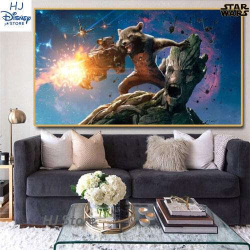 Spaceship Wall Art Stars-Wars Painting On Canvas Movie Posters Decorative Picture for Living Room Canvas Prints Wall Decor Gifts