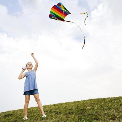 Colorful Mini Pocket Kite Kids Outdoor Toys Double Tail Pouch For Outdoor Entertainment Sports Software Kite Flying Toys