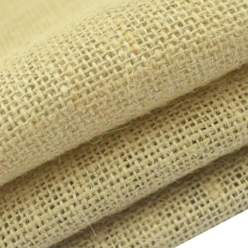 Natural Jute Sack Linen Fabric Storage Bags flower Table Runner Hand Work Cloth Christmas Hessian Rustic Wedding Party Decor