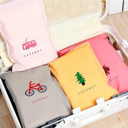 Fashion travel storage bag zipper storage bag underwear socks shoes housekeeping storage bag