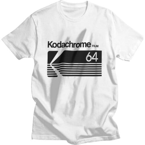 Fashion Kodak Kodachrome Logo T-shirt Men Fashion T Shirt Short Sleeve 100% Cotton Photographer Tshirt Urban Tee Tops