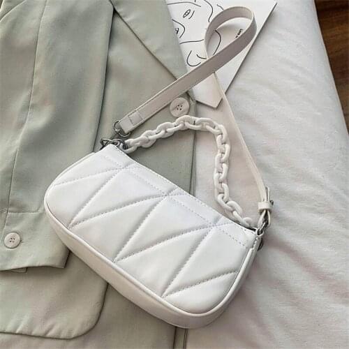 Fashion Summer PU Leather Shoulder Bags For Women 2020 Handbags Female Hand Bag Chain Design Small Women Bags Sac A Main Femme