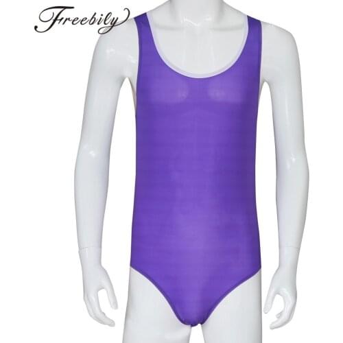Swimwear Mens Wrestling Singlet Swimsuit High Cut Swim Bodysuit Gymnastics Leotard Bodysuit Bathing Suit Catsuit Swimming Suit