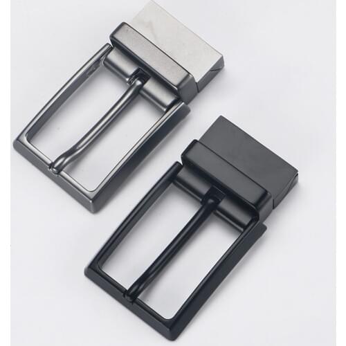 Mens Metal Reversible Belt Buckle Replacement Antique Pin Buckle Rectangular