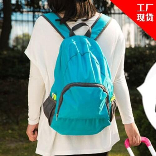 2018 Lightweight Portable Travel Backpacks Zipper Soild Nylon Back Pack Daily Traveling Women men Shoulder Bags Folding Bag