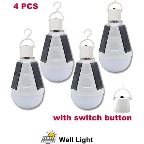 1-4pcs Portable Solar Lights Outdoor Wall Sconces Light with Remote Control Lamp Security Lighting For Garden Wall garden wall b