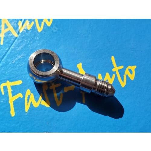 Resuable 12.2mm Banjo Adaptor hole to AN4 -4an male 7/16-20unf thread brake ptfe hose end Fitting