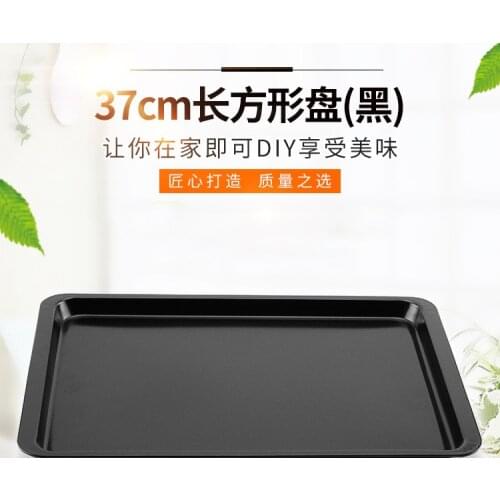 Cookie Baking Tray 14 Inches Rectangular Non Stick Plate Oven Shallow Chassis Baking Tools 37 cm * 25.5 cm * 1.7 cm