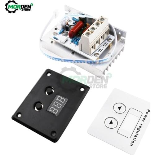 Dropship AC 220V 10000W SCR Digital Control Electronic Voltage Regulator Speed Control Dimmer Thermostat + Digital Meters Power