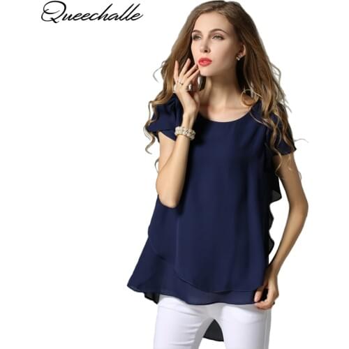 QUEECHALLE Black And White Blouses
