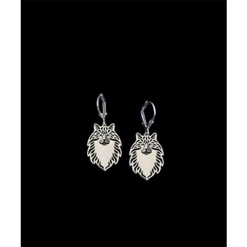 HOT Sale Norwegian Forest Cat Drop Earrings Pet Dog Earrings ( 2 Colors Free Collocation )gift for friend