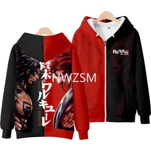 Record of Ragnarok anime printing Hoodie quadratic element periphery men and women loose Annamari