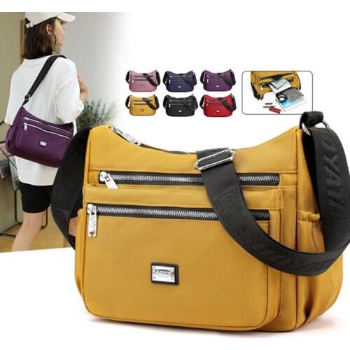 Waterproof oxford cloth shoulder crossbody bag womens 2021 small mini nylon fabric messenger cross body bags for female summer