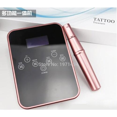 Top quality Tattoo Machine Kit set digital Permanent Makeup Tattoo device kit Professional Siwss Motor Tattoo Power Supply
