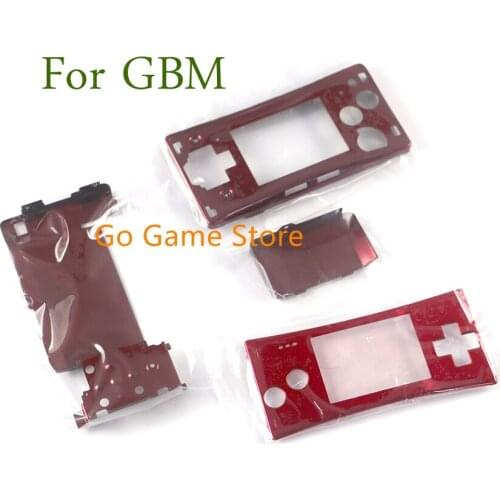 1set for GBM Faceplate front back Cover 4 in 1 case 2 colors Replacement Housing Shell case for GameBoy Micro