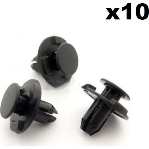 10x 8mm Hole, Boot & Trunk Trim Clips- For Nissan Qashqai, Juke, Pathfinder, Pulsar