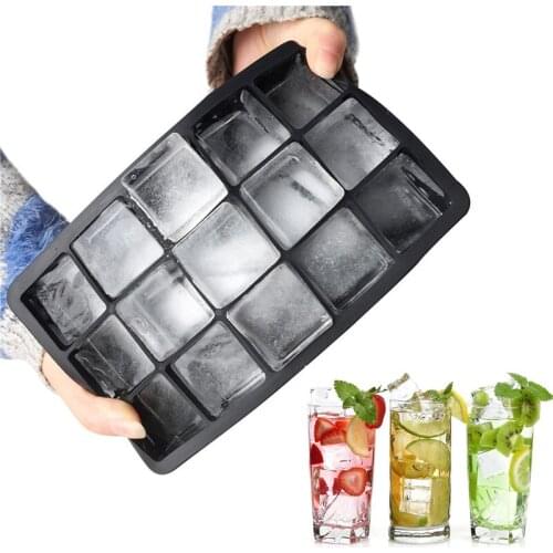 15 Grid Silicone Ice Cube Maker Form For Ice Candy Cake Pudding Chocolate Molds Easy-Release Square Shape Ice Cube Trays Tools