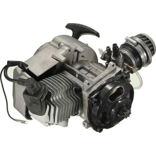 2 Stroke Pull Start Engine Motor Transmission Air Filter Mini Pocket Pit Quad Dirt Bike ATV 4 Wheel