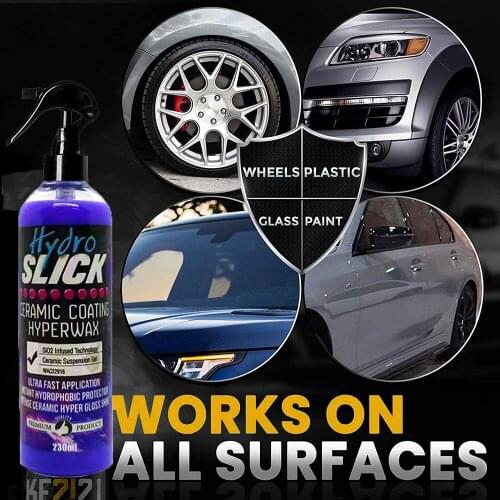 230ml 9H Car Ceramic Coating Nano Spray Crystal Plating Waterless Car Wash Paint Care Polishing Wax Hydrophobic Liquid