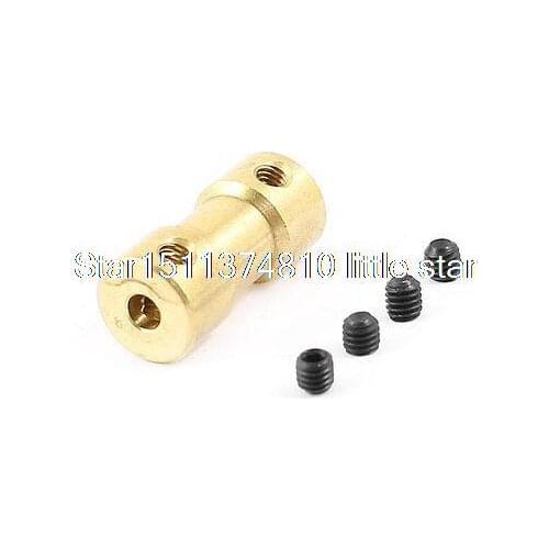 3mm x 4mm RC Model Toy Brass Motor Shaft Coupling Connector Adapter Joint