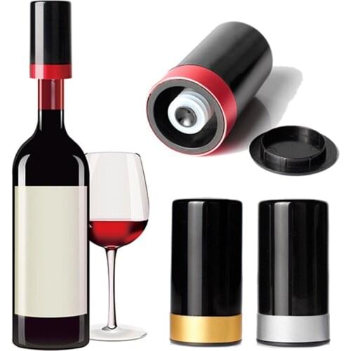 Automatic Vacuum Wine Stopper Reusable Electric Red Wine Fresh Keeper Wine Preserver Intelligent Induction Vacuum Pump Stopper