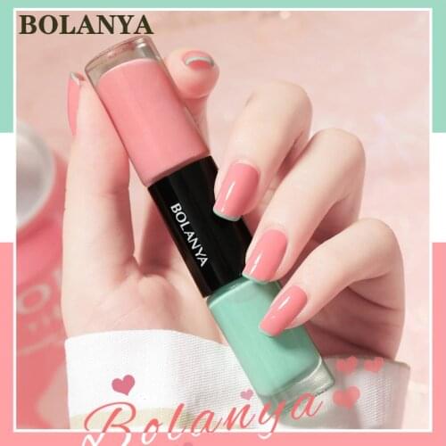 BOLANYA 12ml New Double-headed Nail Polish is Free Of Baking Quick-drying Color UV Gel Varnish Soak Off Nail Art Gel Nail Polish