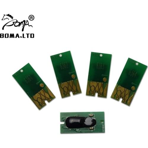 BOMA.LTD 7700 9700 700ml T6361-T6364 T6368 10PCS Resettable Cartridge Chips For Epson 7700 9700 Printer Plotter