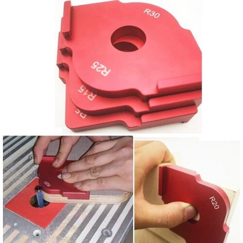 Quick-Jig Router Table Bit Corner Jig Templates Woodworking Engraving Machine Locator For Engraving and Router Machine