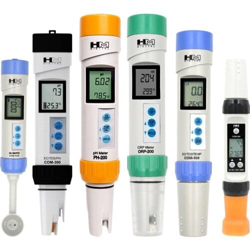 HM COM-80/100/200/300/360 Digital ORP pH TDS Meter Temperature Tester Waterproof With Automatic Calibration Portable Tester