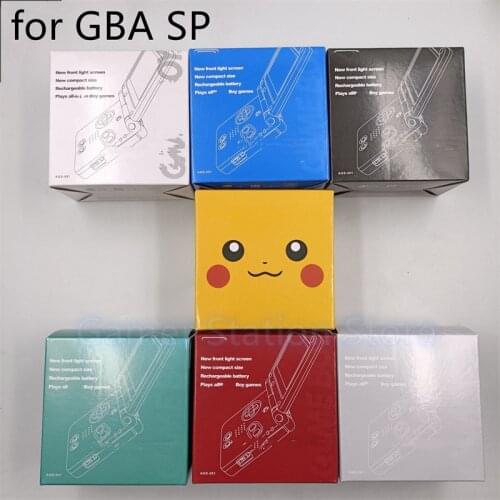 5PCS For GBA SP Game Console New retail Packing Carton Box for Gameboy Advance SP New Package repair parts
