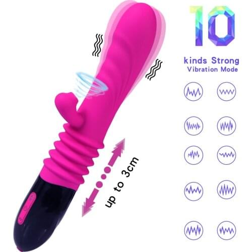 CARTER 10 Frequencies Telescopic Sucking Magic Wand G-Spot Vibrators Dildos Woman Masturbation Clitoris Stimulator Massager