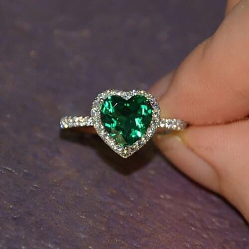 100% 18K Gold ring 2ct Lab Created Emerald and Moissanite Diamond Ring With national certificate