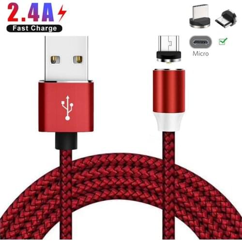 Original Magnetic Fast charge Micro USB Cable For Samsung Xiaomi 6A Redmi 7 6 Asus Max Pro ZB631KL ZB633KL Android phone adapter