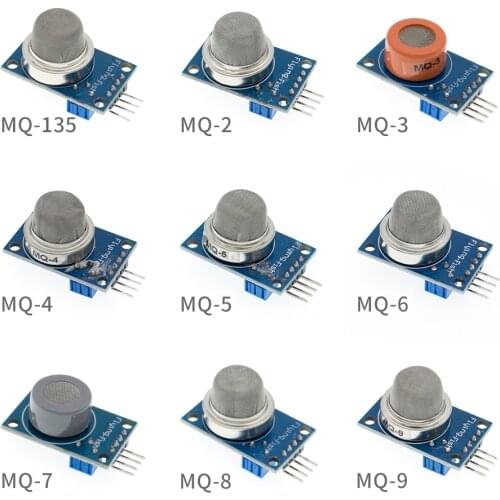 MQ-2 MQ-3 MQ-4 MQ-5 MQ-6 MQ-7 MQ-8 MQ-9 MQ-135 Detection Smoke methane liquefied Gas Sensor Module for Arduino Starter DIY Kit