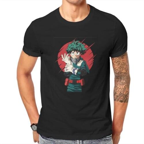 Men - Deku - Izuku AND Midoriyas Anime Tenya Iidas Bakugous Katsuki Novelty Graphic Classic Graphic Top shirt